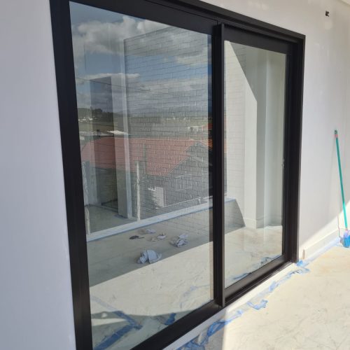 Porta de correr de vidro